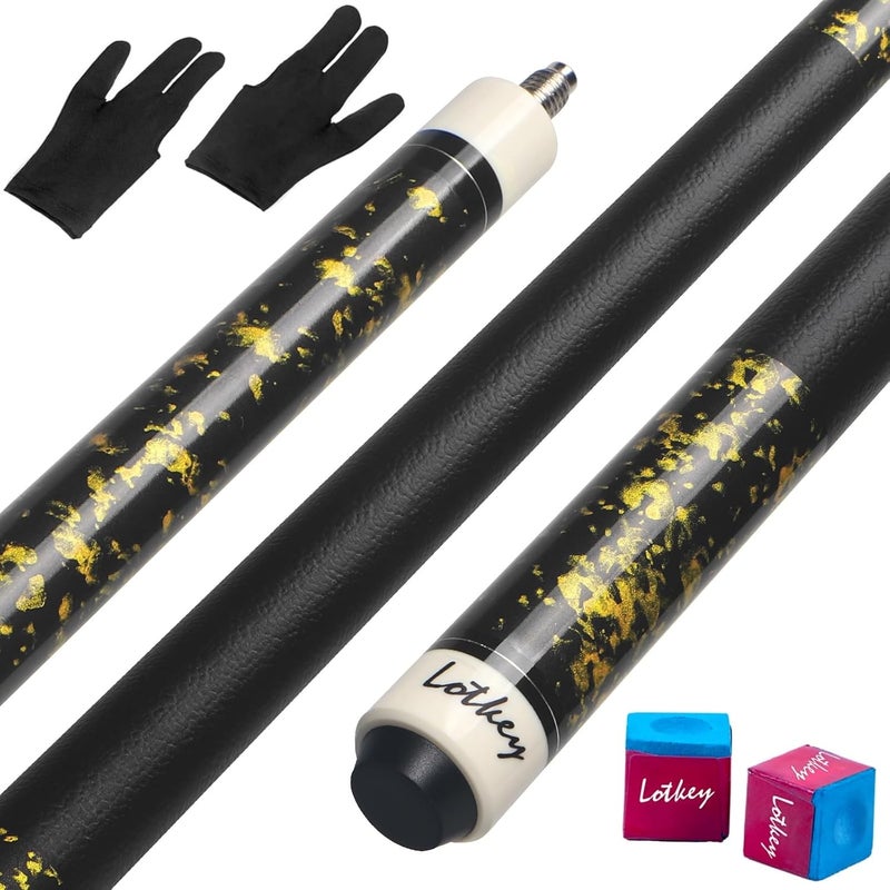 LOTKEY Pool Cue Sticks for Adults,Super Straightened Up 58'' 18 19 20 21 oz Billiard Cues Stick Canadian Maple Tacos De Billar Profesional Set of 4/3/2/1 House Bar Pool Que Table Beginner Pool Queue for Sale - Image 1
